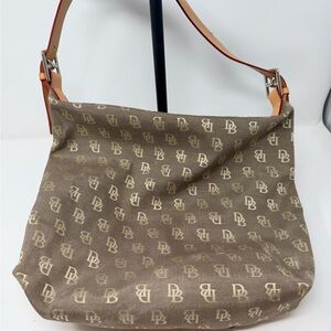 Dooney & Bourke Brown Monogram Shoulder Bag